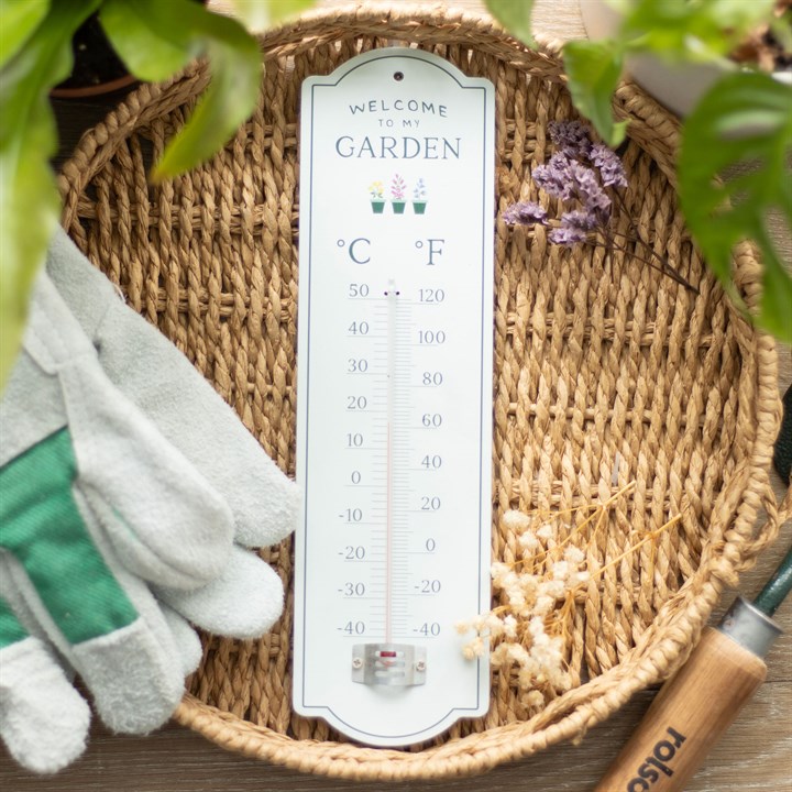 Welcome to My Garden Wall Thermometer 4 S03723352 14