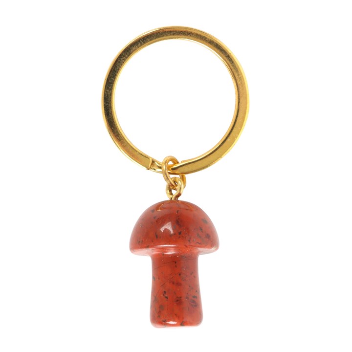 Red Jasper Crystal Mushroom Keyring 3 S03723449 13