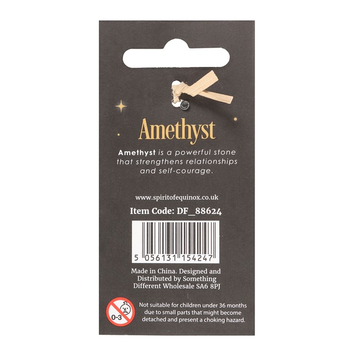 Amethyst Crystal Mushroom Keyring 2 S03723450 12