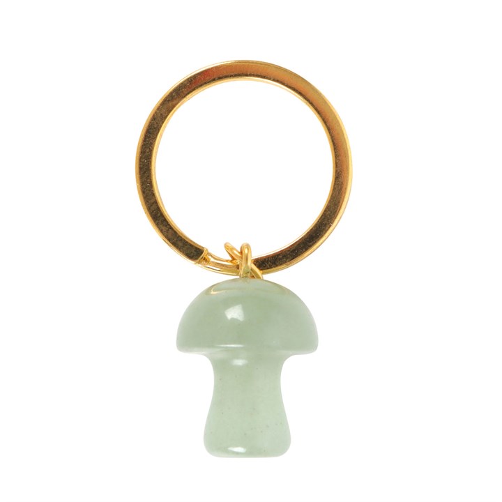 Aventurine Crystal Mushroom Keyring 3 S03723458 13