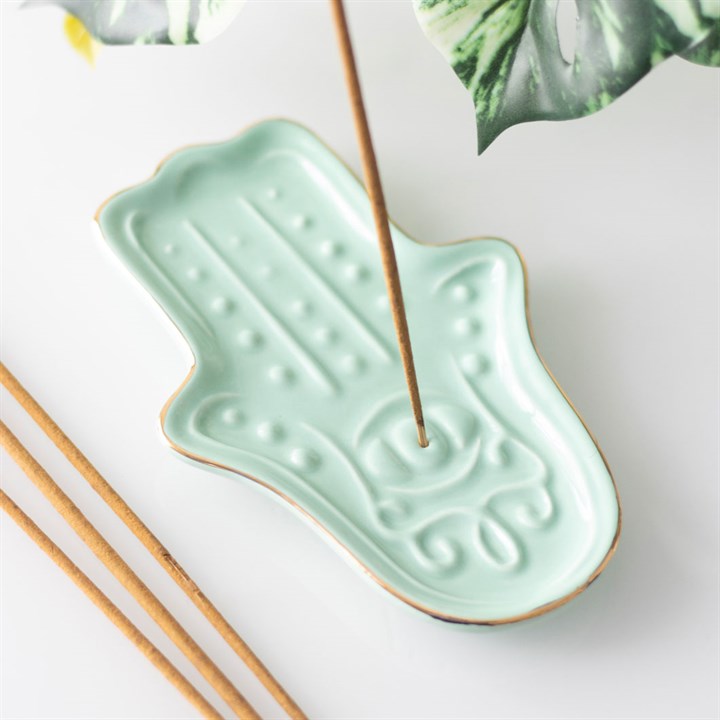 Blue Hamsa Hand Incense Stick Holder 4 S03723763 14