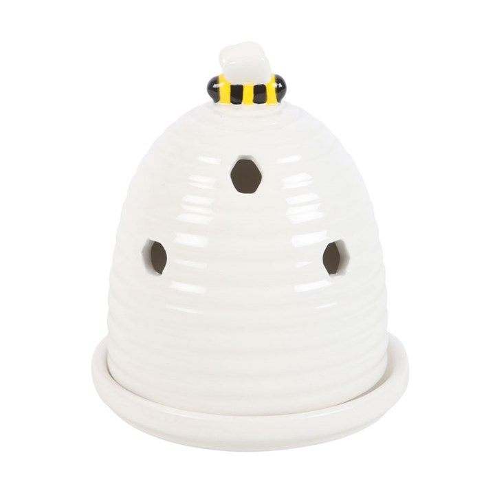 White Beehive Incense Cone Holder 1 White Beehive Incense Cone Holder