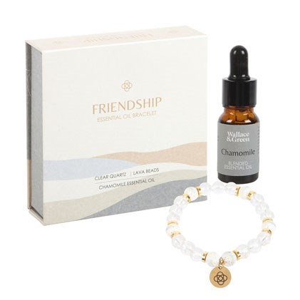 Friendship Clear Quartz Essential Oil Bracelet 1 Friendship Clear Quartz Essential Oil Bracelet