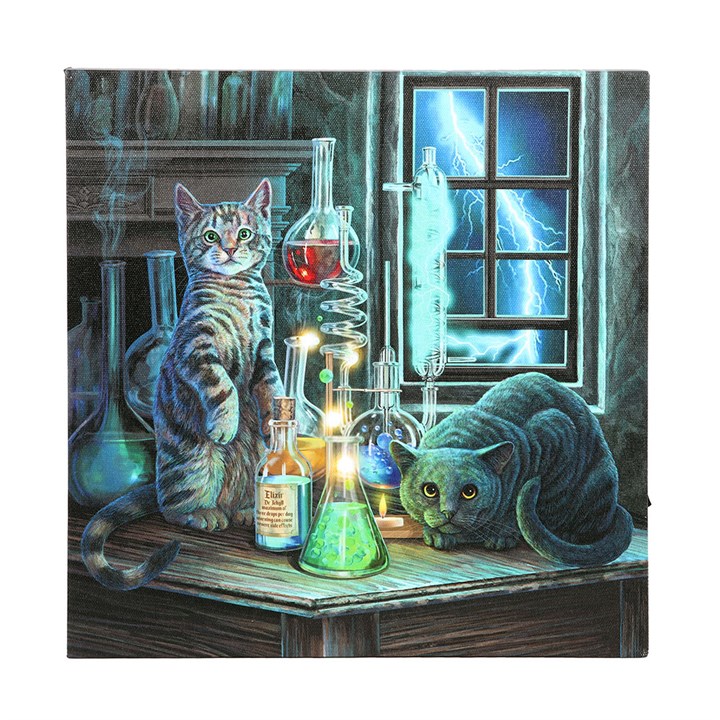 Jekyll and Hyde Light Up LED Canvas Plaque by Lisa Parker 1 Jekyll and Hyde Light Up LED Canvas Plaque by Lisa Parker