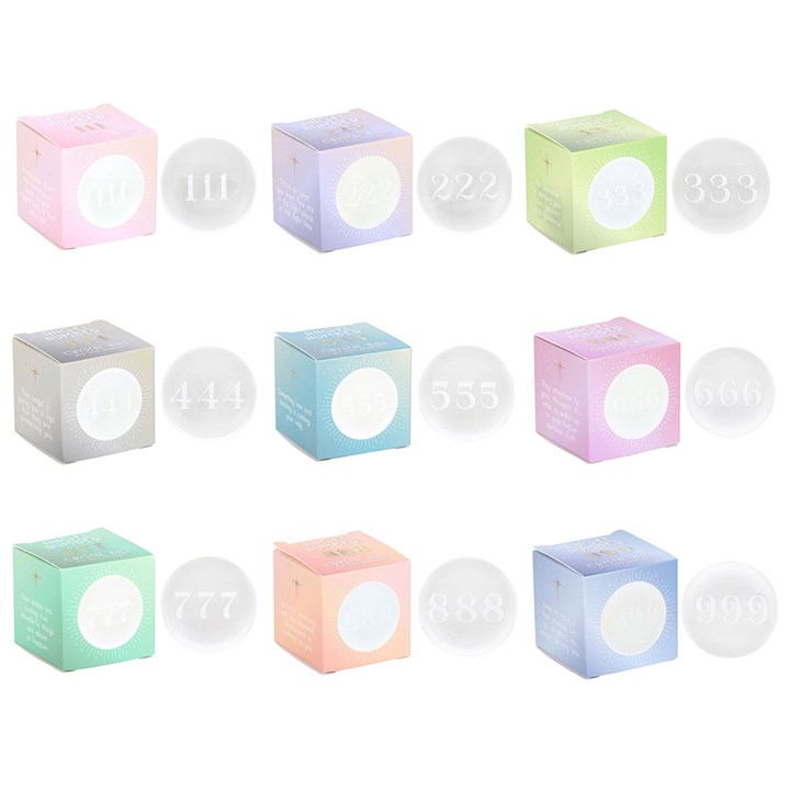 Set of 9 Angel Number Crystal Balls 2 SET 484251