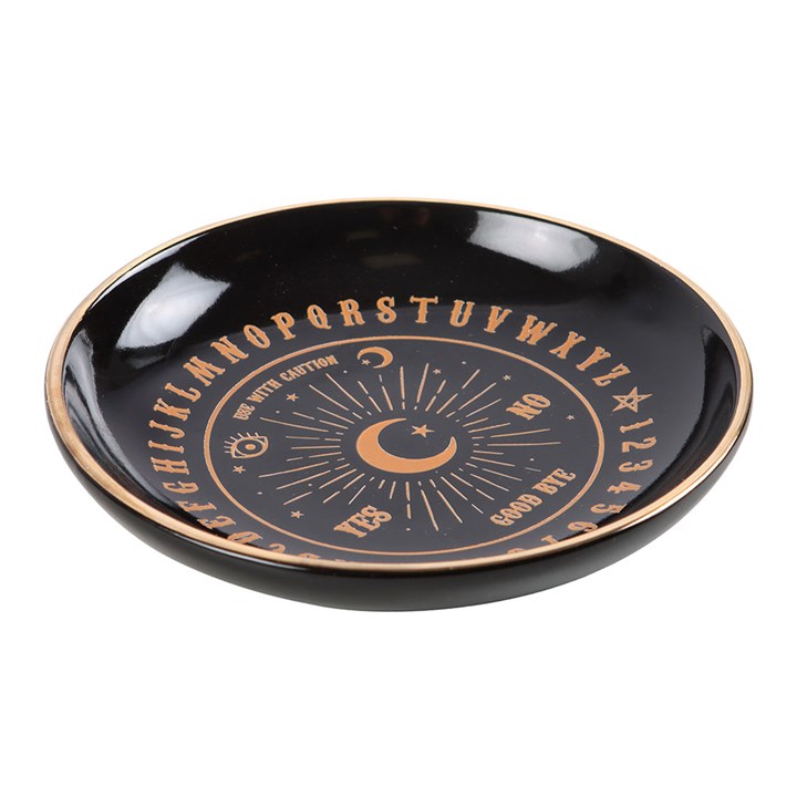 Round Black Talking Board Trinket Dish 3 SM 239252