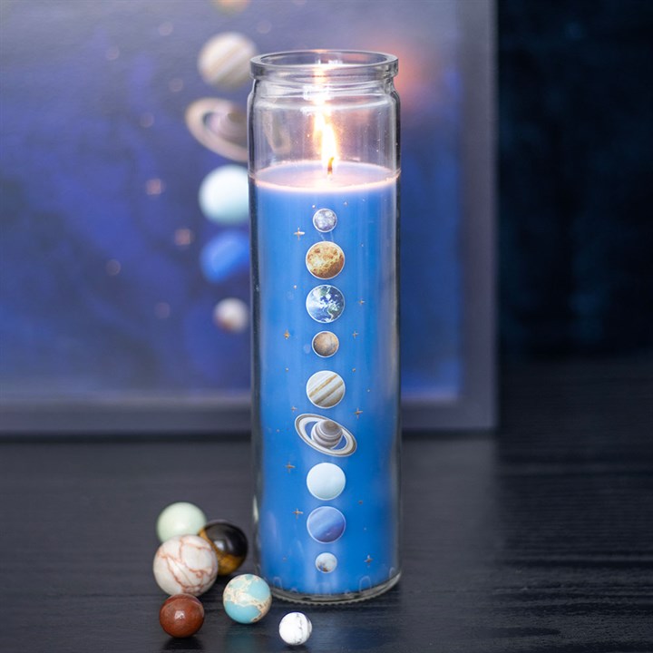 Solar System Cedar Tube Candle 1 Solar System Cedar Tube Candle