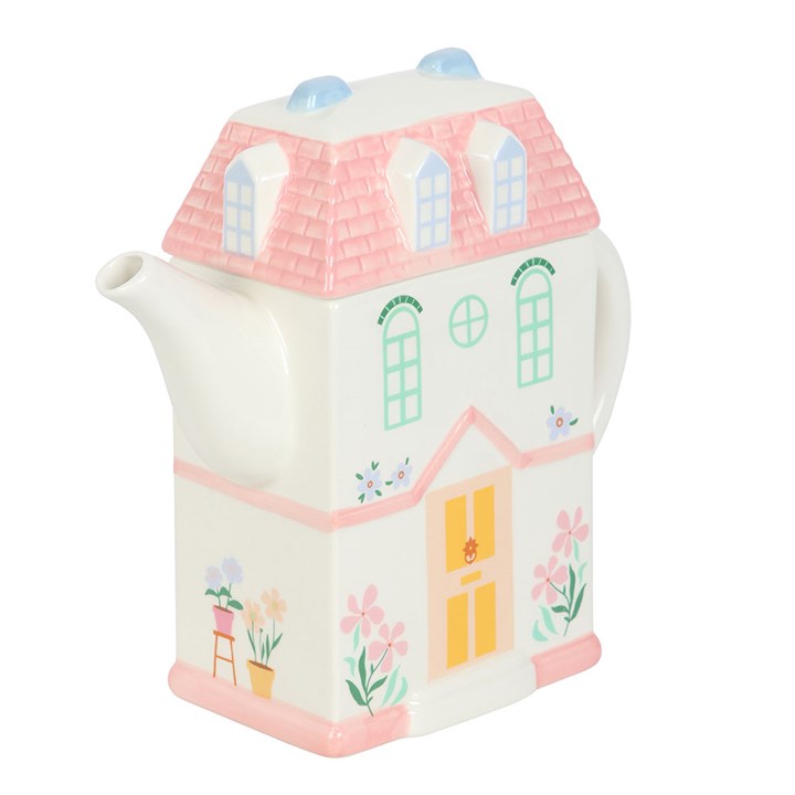 Pastel House Shaped Teapot 3 SW 282252
