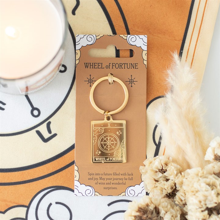 The Wheel of Fortune Vintage Tarot Keyring 1 The Wheel of Fortune Vintage Tarot Keyring