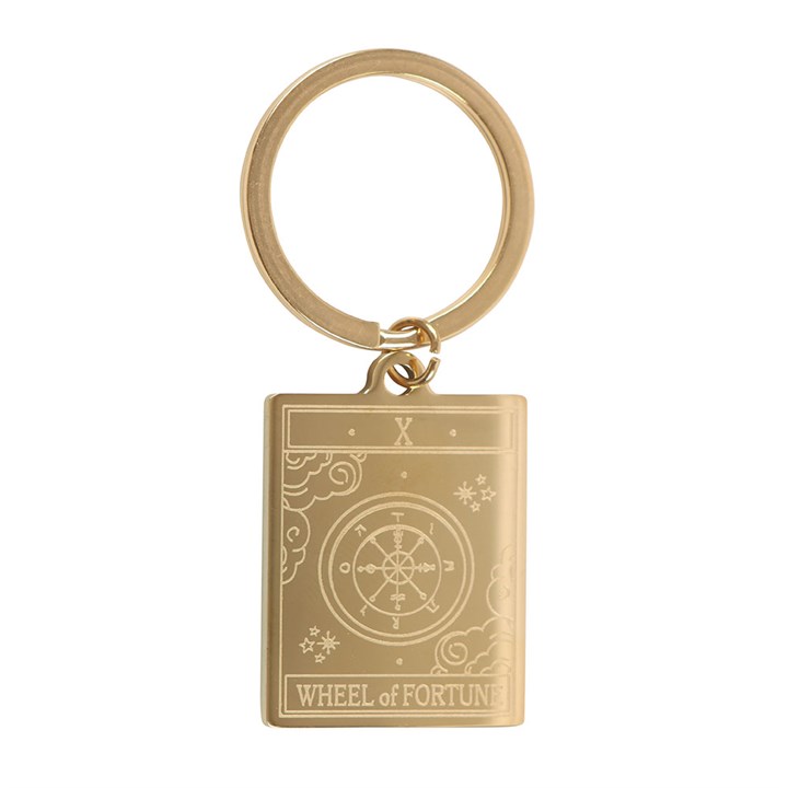 The Wheel of Fortune Vintage Tarot Keyring 3 VT 098262