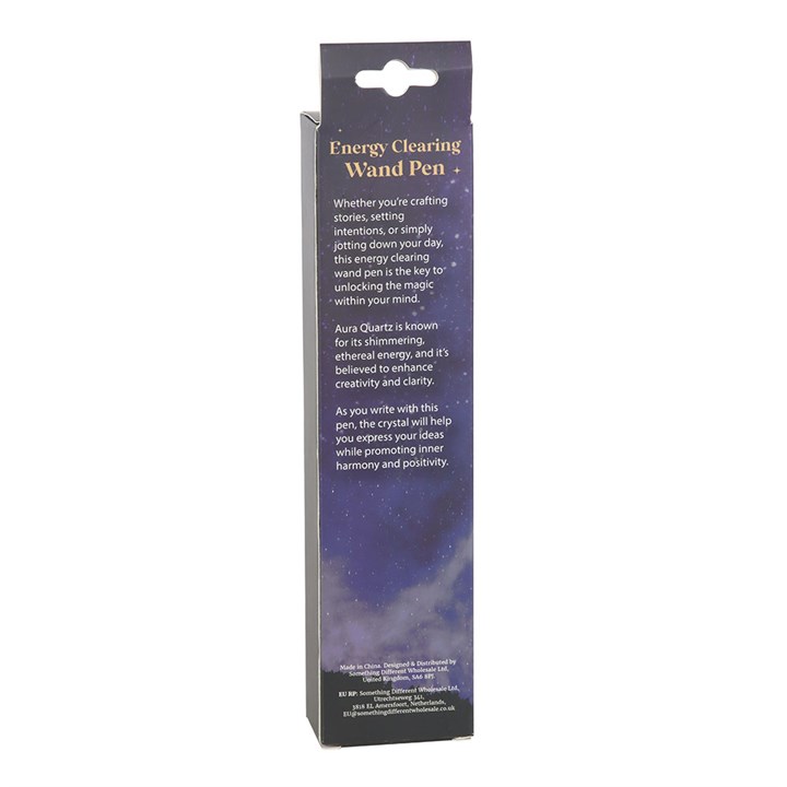 Energy Clearing Aura Quartz Crystal Wand Pen 3 WA 304252
