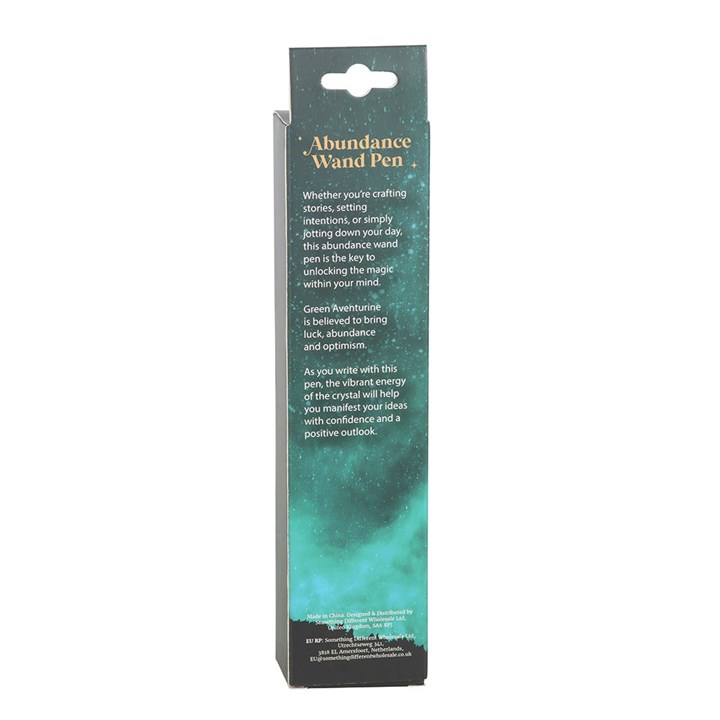 Abundance Green Aventurine Crystal Wand Pen 3 WA 305252