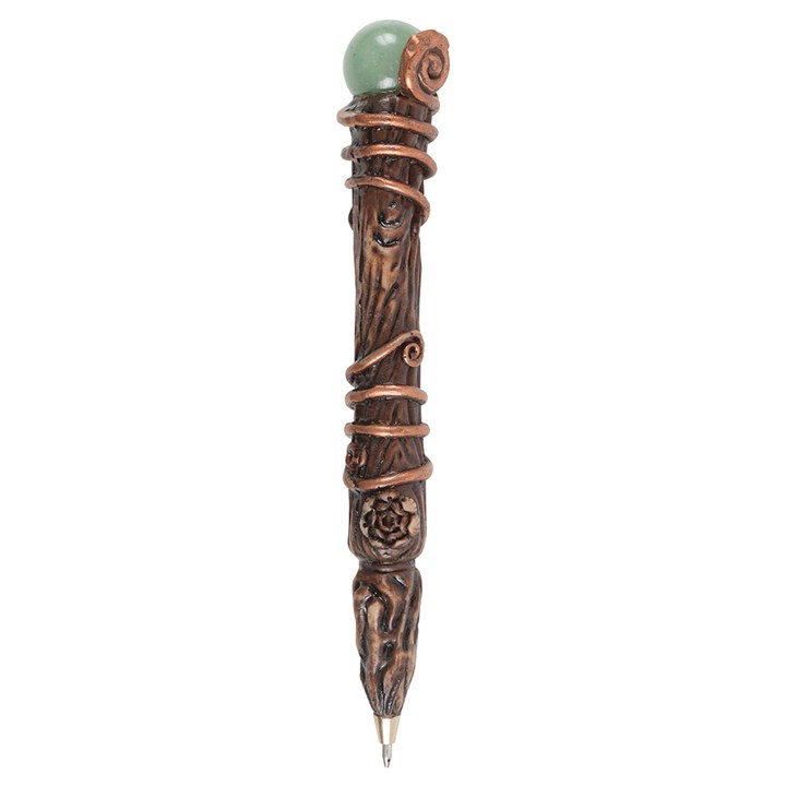 Abundance Green Aventurine Crystal Wand Pen 4 WA 305253