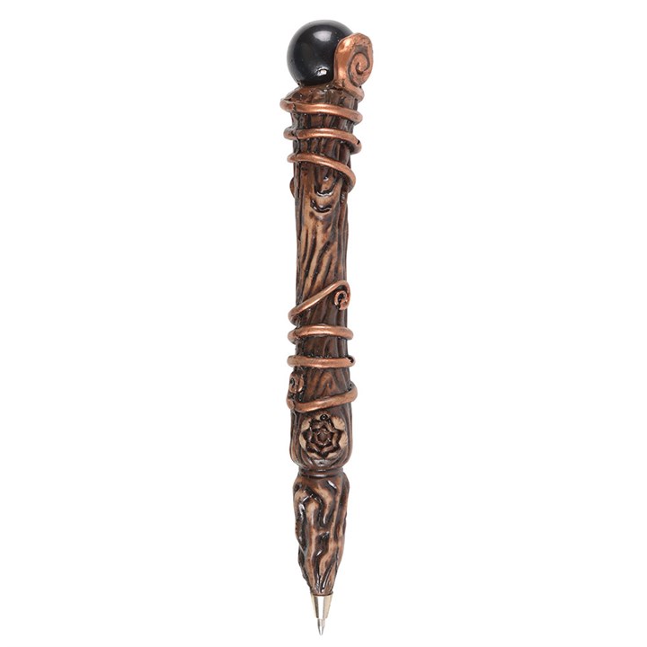 Protection Black Obsidian Crystal Wand Pen 4 WA 307253